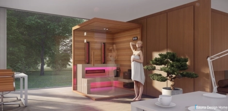 Beltéri kombinált szauna Beltéri kombinált szauna