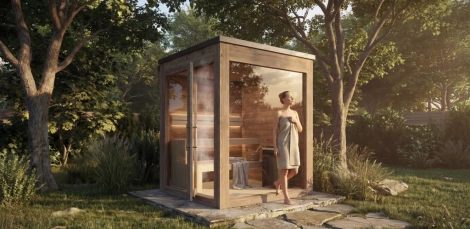 Kültéri finn szauna építés