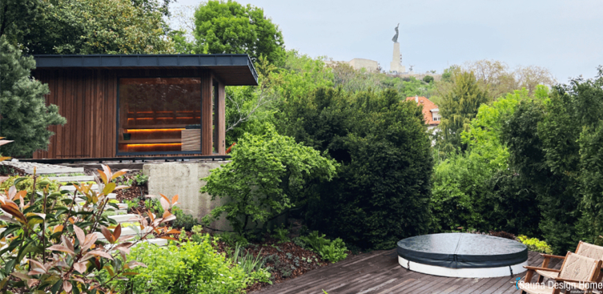Designer szauna ház