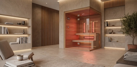 Beltéri infraszauna építés