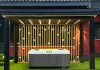 Pergola jakuzzi tető
