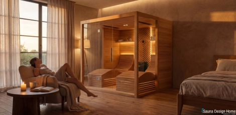 Beltériszauna egyedi designnal Beltériszauna egyedi designnal