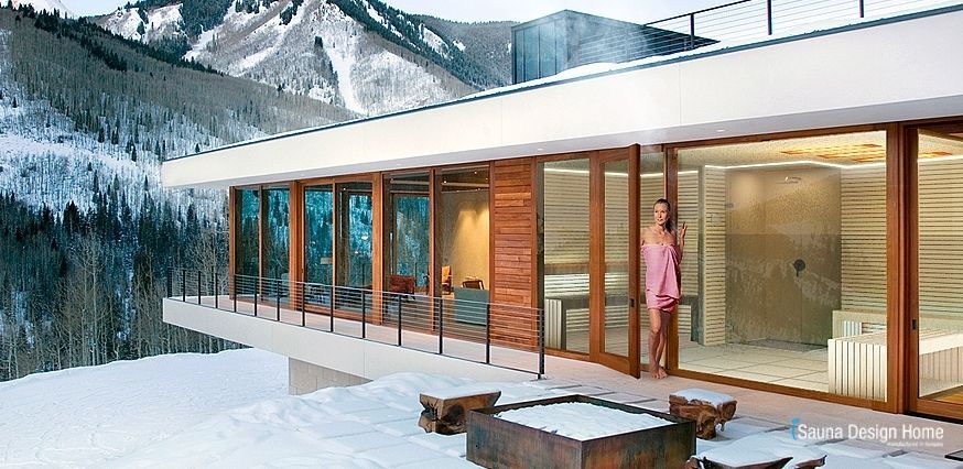 Wellness közösségi szaunaház építés
