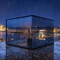 üveg tükörszauna ház