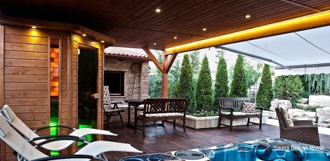 Kültéri wellness szaunaház Kültéri wellness szaunaház